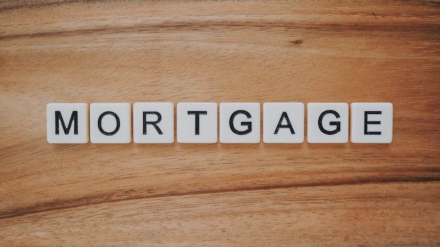 Mortgage Spelled Out With Scrabble Tiles